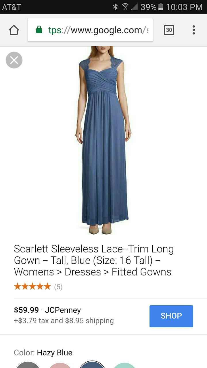 Bridesmaid had to drop out of wedding