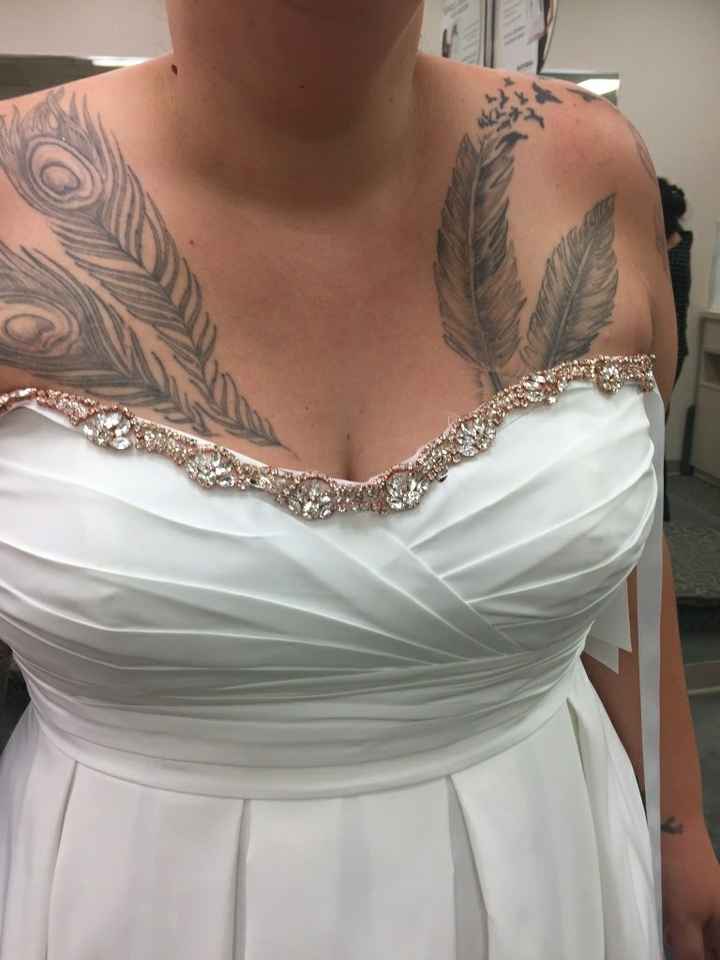 Second guessing the dress!