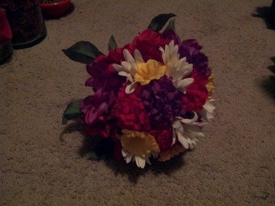 Brides with silk flowers...