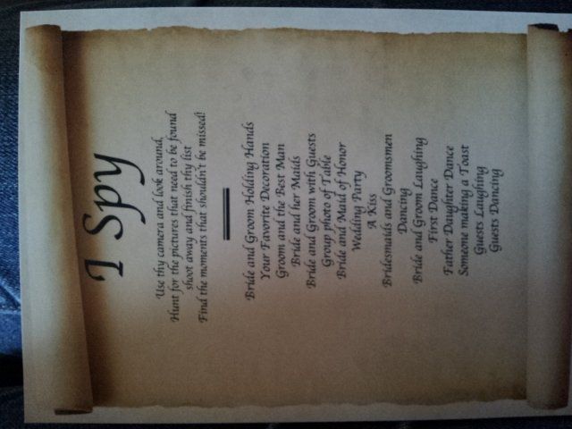 Can I see your "I spy" cards?