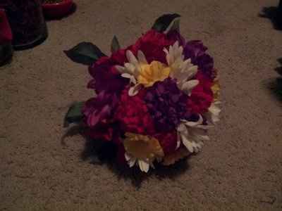 Brides with silk flowers...