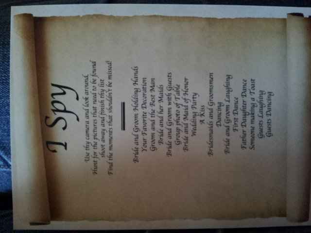 Can I see your "I spy" cards?