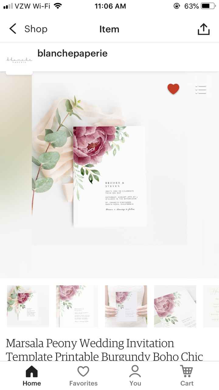 What do your invitations look like? - 1