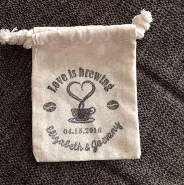 Coffee bag favors