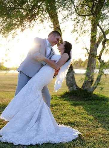 Real people in Allure bridal