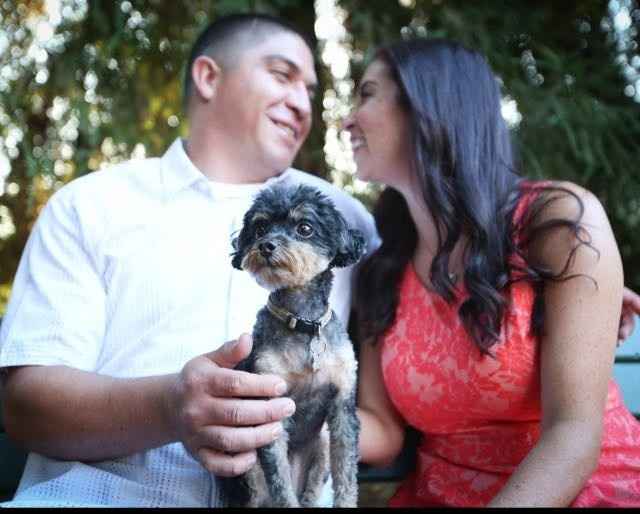 Engagement photos... with the pooch!