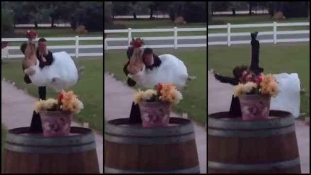 For those who have married, how many of you did the "carry over the thresh hold" thing?