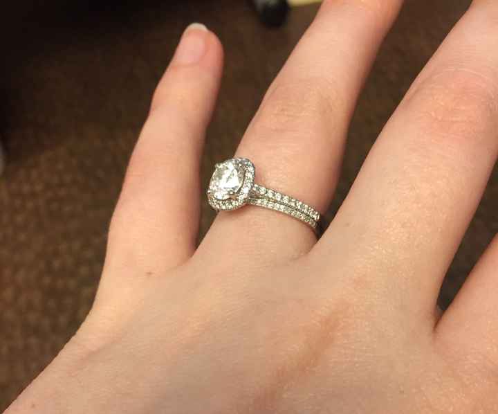Wedding band to pair with engagement ring