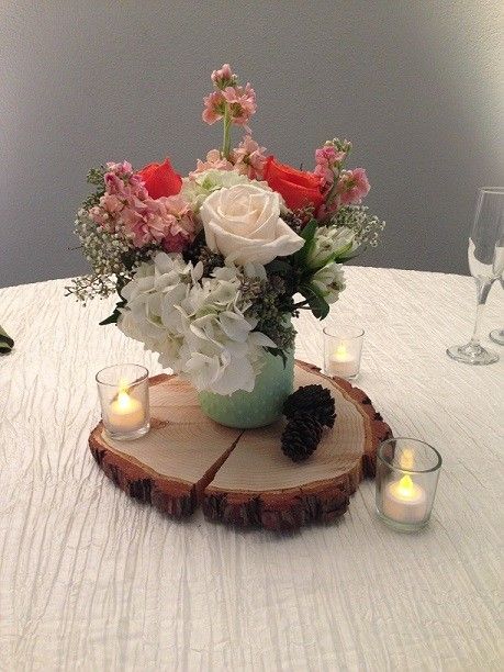 Anyone doing a rustic style? I need ideas for centerpieces please!