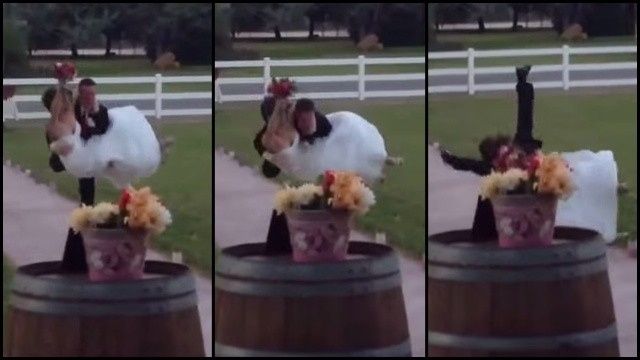 For those who have married, how many of you did the "carry over the thresh hold" thing?