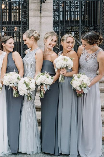 Silver/Gray bridesmaids