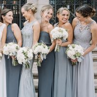 Silver/Gray bridesmaids