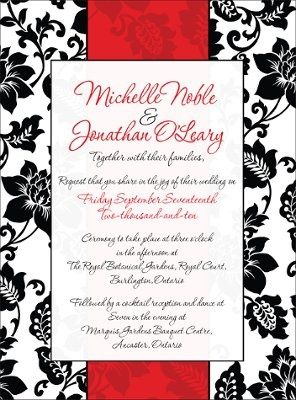 What do your wedding invites look like?
