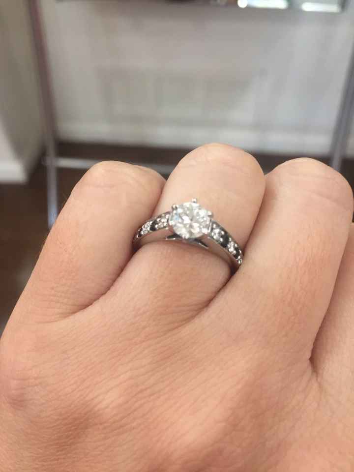 i want to see your engagement rings! - 2