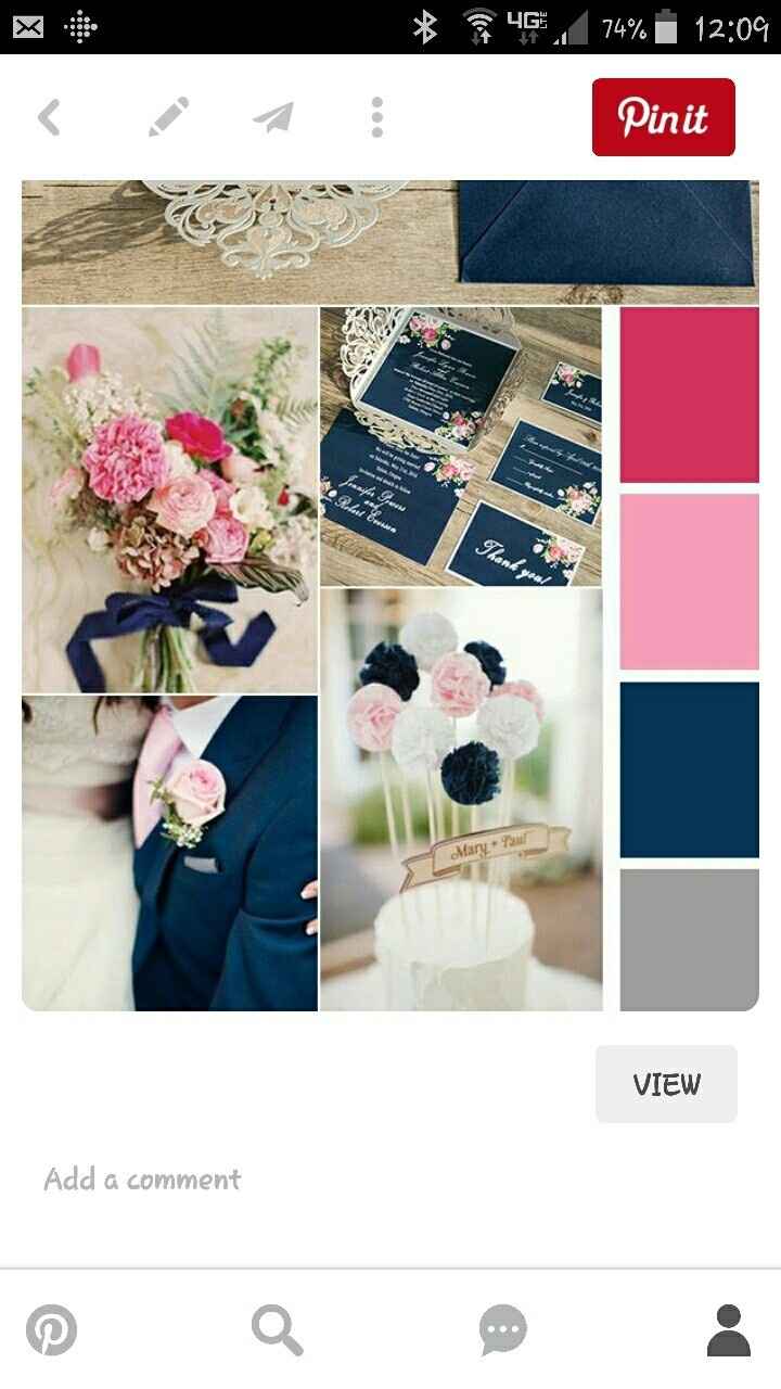 We finalized our wedding colors!