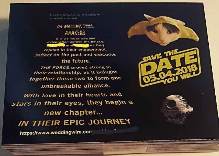 Starwars wedding Invitations
