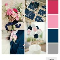 We finalized our wedding colors!