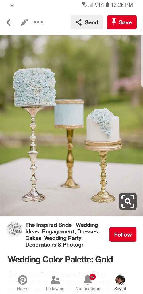 How many tiers in your wedding cake? - 1