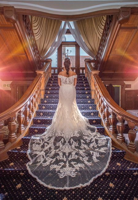 Destination Brides: Train vs. sweep/no train on the dress 3
