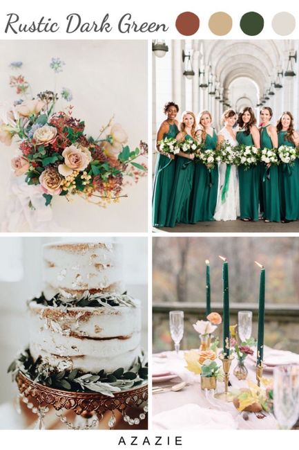 Shades of Green for fall wedding - 1