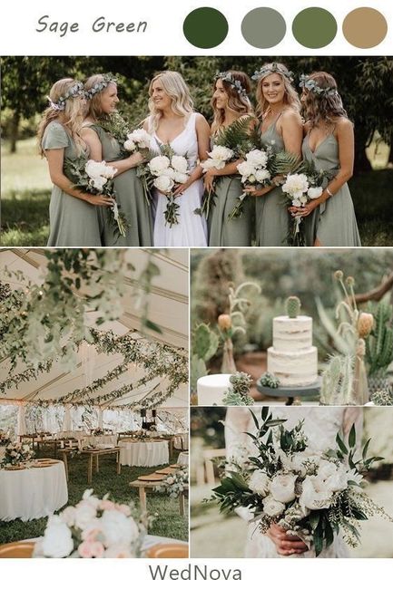 Shades of Green for fall wedding - 3