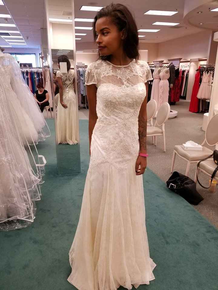 What was your least favorite wedding dress on you?