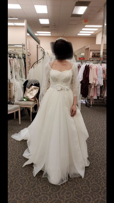 My sisters told me my wedding dress was hideous. - 1
