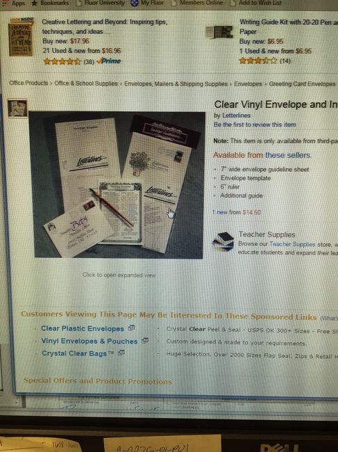 Hand addressing envelopes