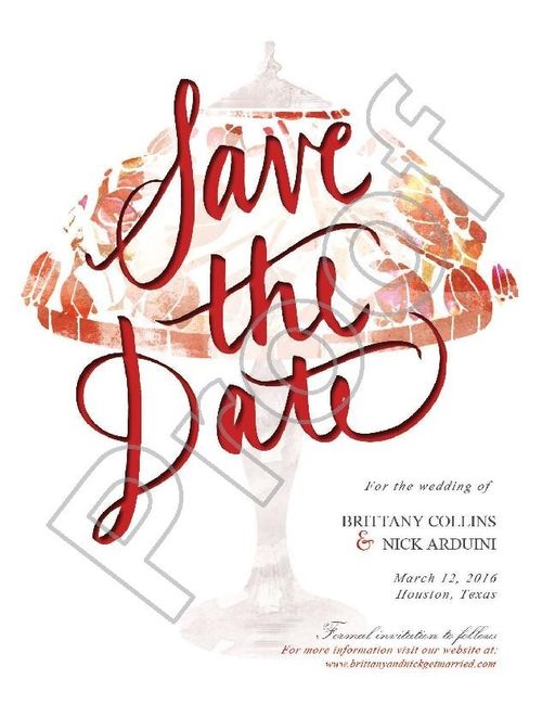 Need your eyes - Save The Date Proof