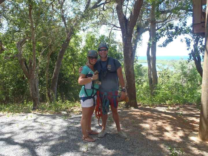 Isla Roatan, Honduras - our first trip together 5 years ago. 