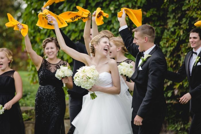 Just the wedding party for pics.