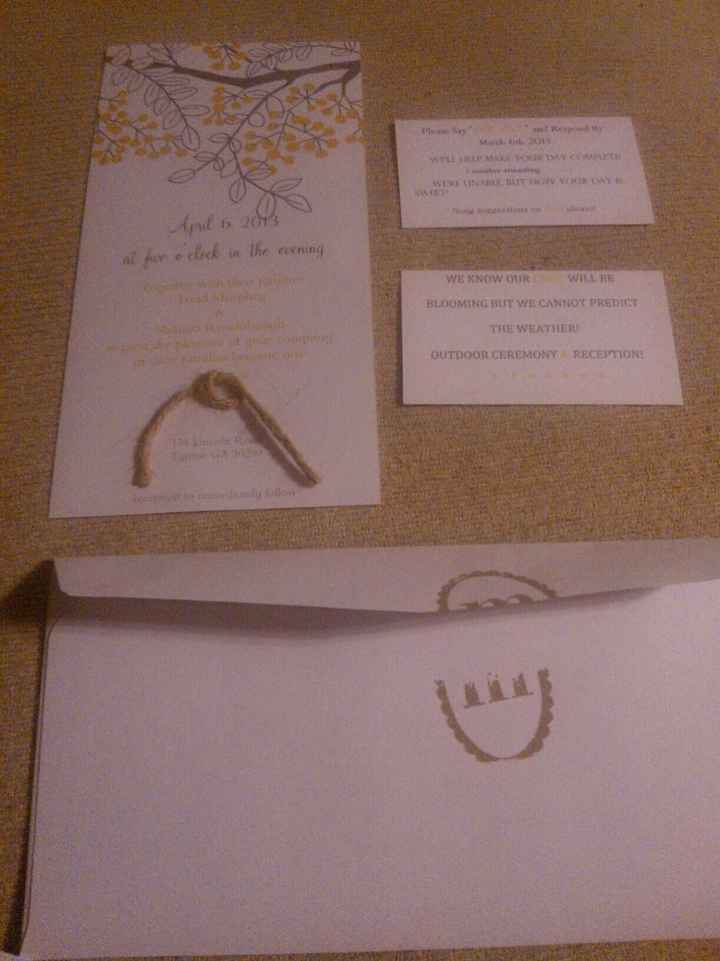 my invitation set diy