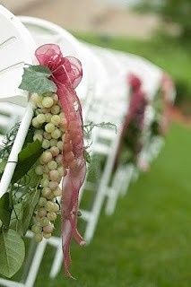 I have found my chair decor for my vineyard wedding!!