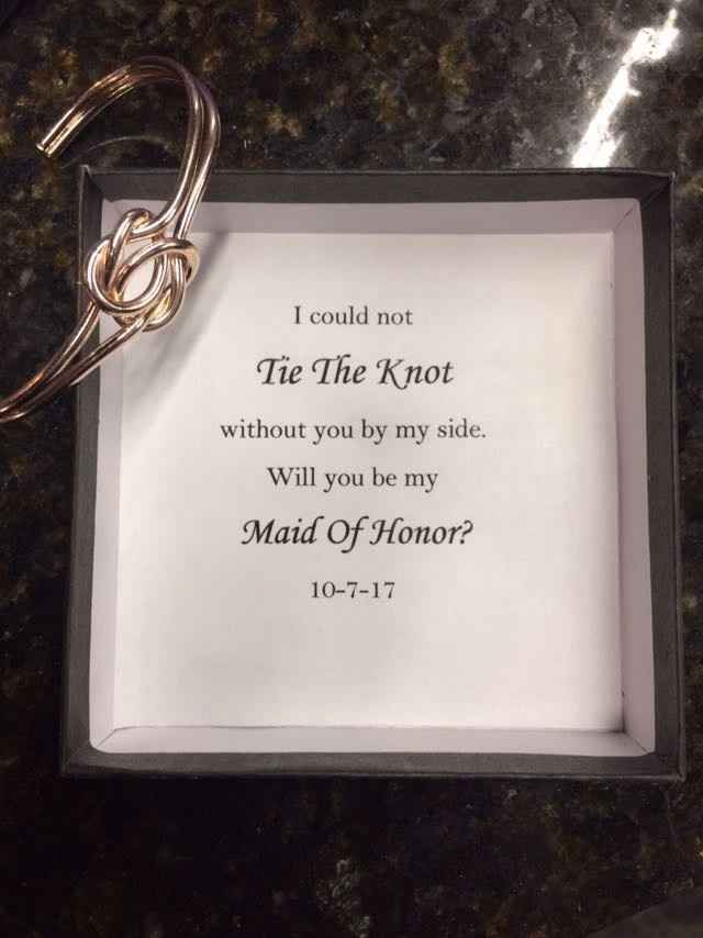 Maid of Honor proposal