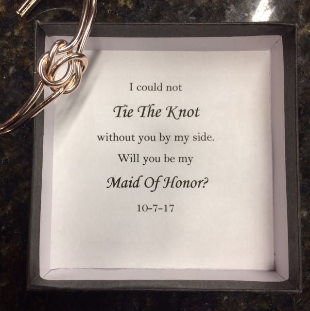 Asking your wedding party