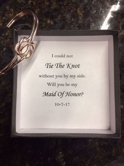 Maid of Honor proposal