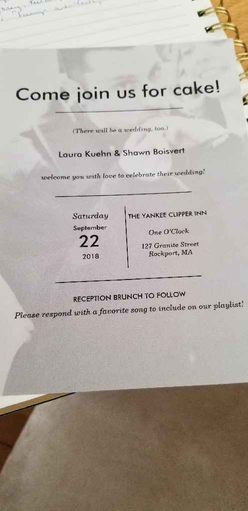 Invites and thank yous... - 2