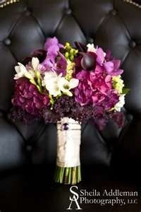 Wedding colors are all shades of purple