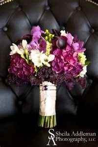 Wedding colors are all shades of purple