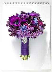 Wedding colors are all shades of purple