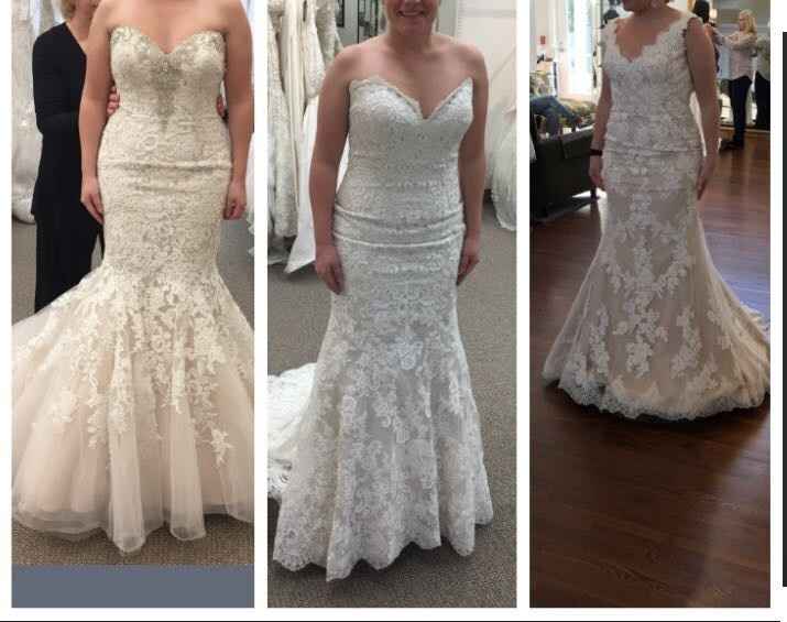Down to Last 3 Dresses....HELP!!!!! :(