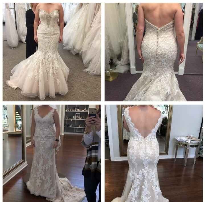 Down to Final 2 Dresses!