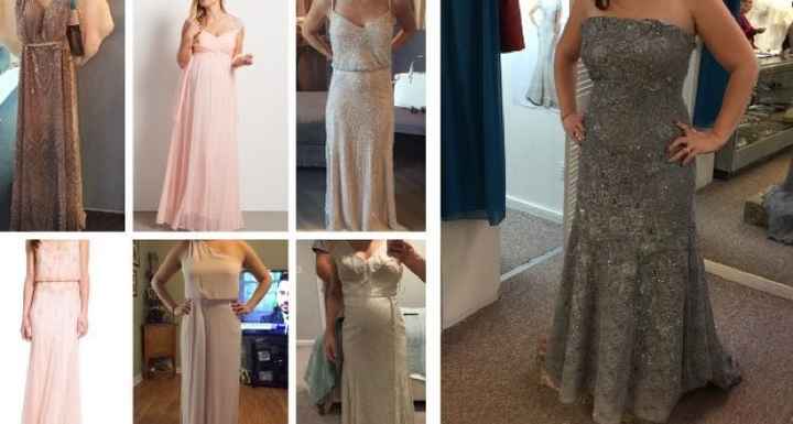 Mismatched bridesmaid