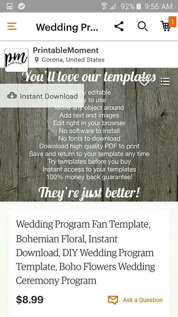 Wedding programs?