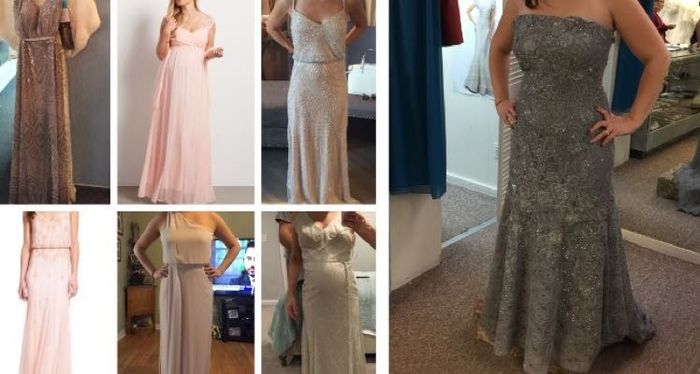 Mismatched bridesmaid