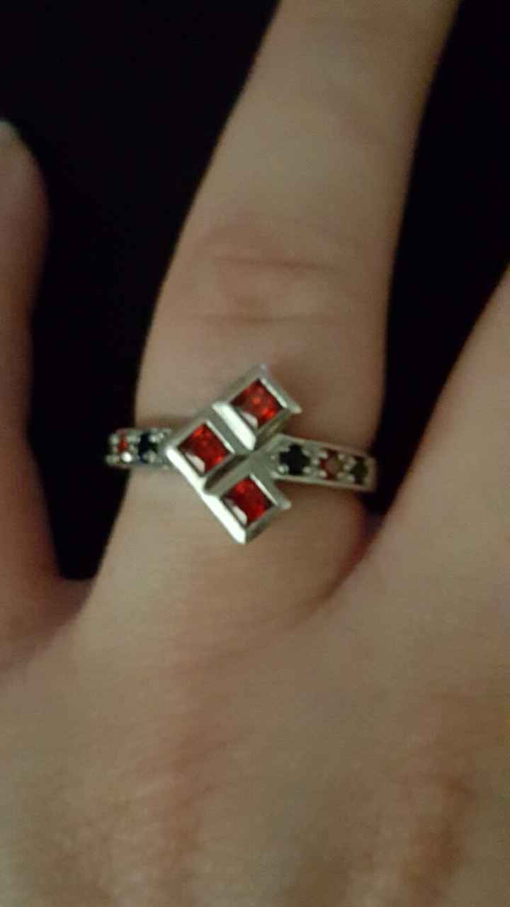 Tried to revive an old thread, but it wouldn't post...so Show me your nontraditional engagement ring