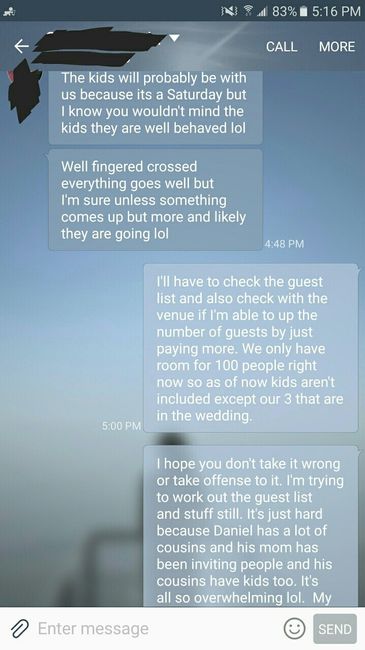 I didn't know how to respond...