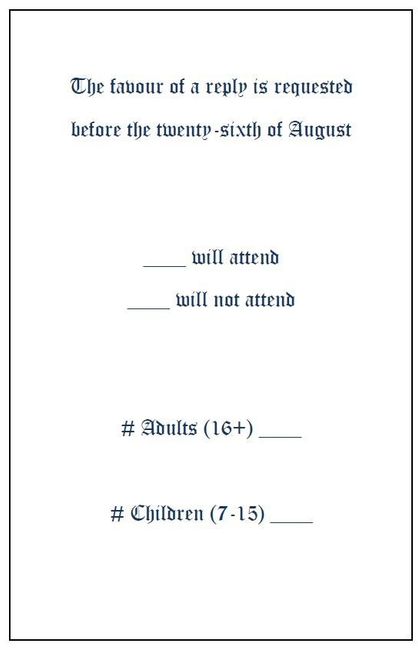 Invitations - Advice Please :)