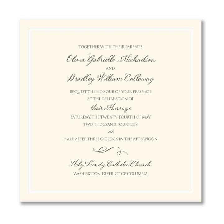 Wedding Invitations etiquette