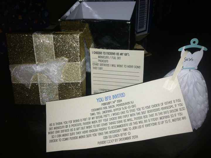 DIY invites I made for my BMs!